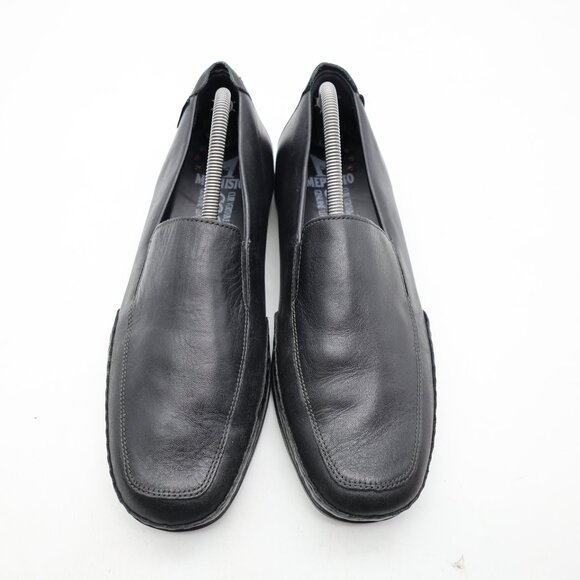 Mephisto Edlef Men's US Size 8.5 Black Antica 800 Flat Heel Slip-On Loafers - Picture 2 of 10